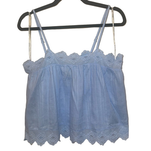 Dance & Marvel Sky Blue Camisole with Lace